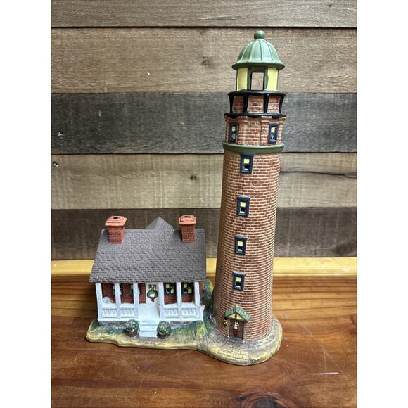 Harborside Village Lighted Lighthouse Limited Ed 2001 Prince De Leon - Picture 1 of 5